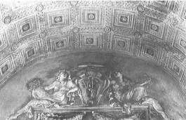 Stemma Massimo con figure allegoriche, sec. XVII